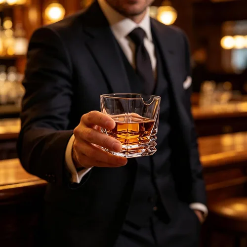 Miniatura 2 de Juego de vasos de cigarro de whisky, piedras de whisky, vasos de whisky antiguos con soporte para puros, regalo de lujo para hombres, marido