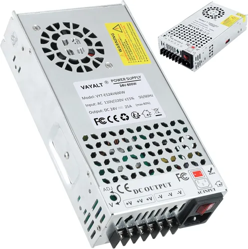 Miniatura 18 de VAYALT Fuente de alimentación de conmutación DC 12V 50A 600W, Convertidor de CA a CC de 110V/220V, Conmutación regulada universal, Fuente de 12