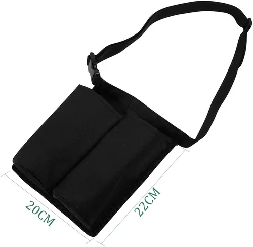 Miniatura 5 de Pacify Funda de masaje con 2 bolsillos, bolsa de botella de aceite ajustable para loción de masaje para terapeuta