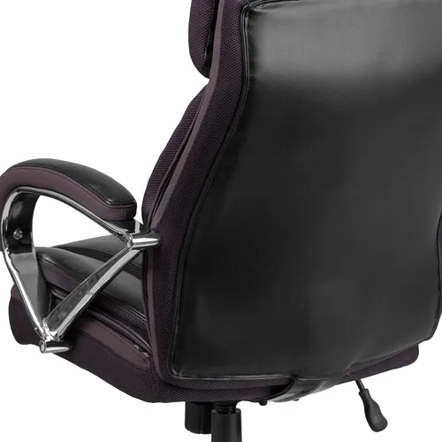 Miniatura 13 de Flash Furniture HERCULES Series Big & Tall - Silla de oficina ergonómica giratoria ejecutiva LeatherSoft de 500 libras con asiento extra ancho