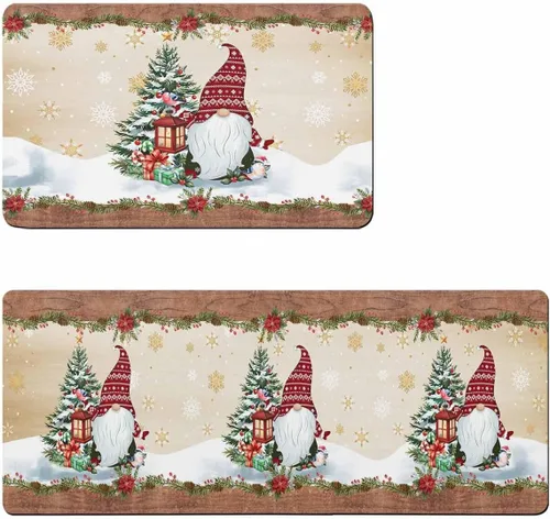 Tapete de baño de gnomos de granja, antideslizante, de secado rápido y absorbente, de tierra de diatomeas, para fregadero de cocina, lavable, tapete