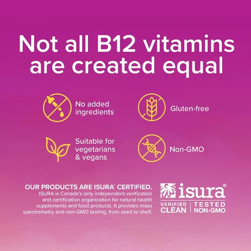 Miniatura 5 de Natural Factors Metilcobalamina 10,000 mcg - Suplemento de vitamina B12 en forma metabólicamente activa - Suplemento apoya la formación celular