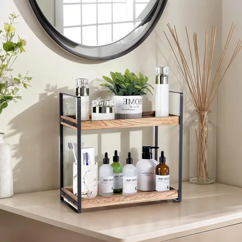 Miniatura 2 de Giftacity Organizador y Almacenamiento de Mostrador de Baño - Organizador de Encimera de Cocina para Fregadero de Baño y Barra de Café, Estante