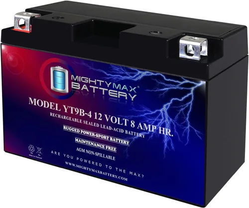 Miniatura 11 de Mighty Max Batería YT4B-BS - 12 V 2.3 AH, 25 CCA, Batería SLA AGM para Motocicleta Recargable Libre de Mantenimiento