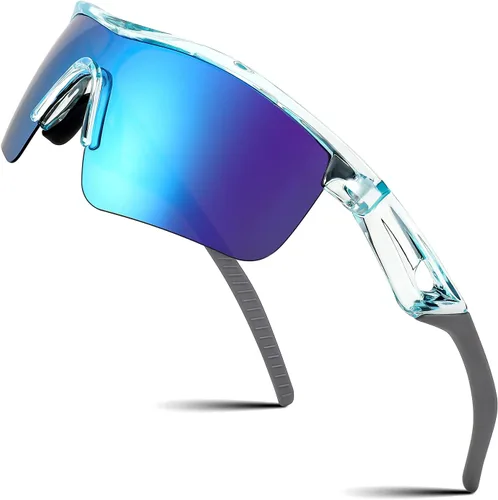 FEISEDY Gafas de sol polarizadas de béisbol para niños y adolescentes, marco TR90 para niños y niñas, ciclismo B2454
