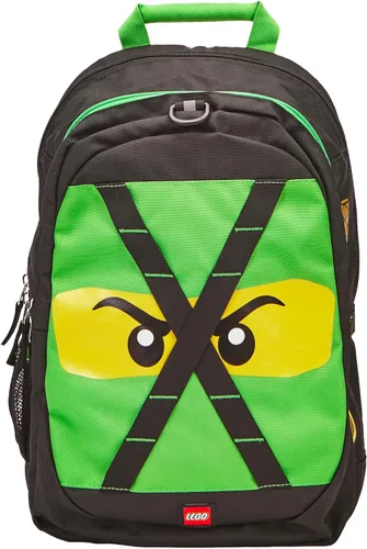 Miniatura 2 de Mochila escolar LEGO NINJAGO para niños, bolsa para libros, para viajes, para ir y venir, para el regreso a la escuela, para niños y niñas, Verde