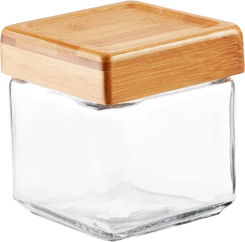 Miniatura 3 de Anchor Hocking - Tarros apilables con tapa de bambú