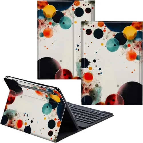 Miniatura 47 de Para Samsung Galaxy Tab S6 Lite Funda 2022/2020 Teclado Inalámbrico Desmontable Y Cubierta De Soporte De Cuero PU Funda Protectora Para Samsung