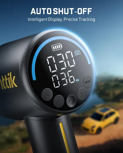 Miniatura 8 de Fanttik X9 Clásico Inflador/Soplador 2-EN-1, Inflador de Neumáticos Compresor de Aire Portátil con Luz y Banco de Energía, Bomba de Aire Inalámbrica