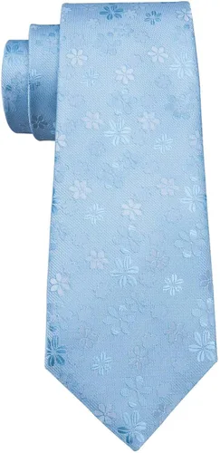 Miniatura 5 de BarryWang Conjunto de corbata para hombre diseño de cachemira de seda maciza con bolsillo cuadrado extra largo para boda formal