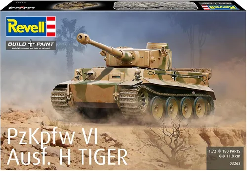 Miniatura 2 de Revell Gmbh 03262 Pzkpfw VI Ausf H Tiger Tank Kit de modelo, escala 1: 72