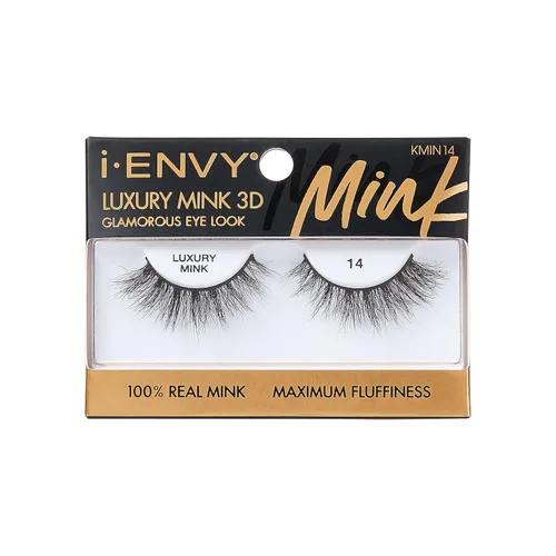 Miniatura 9 de i-ENVY - Pestañas postizas de lujo de la colección de visón, pestañas 100% de visón real, aspecto glamuroso, máxima esponjosidad, ángulo