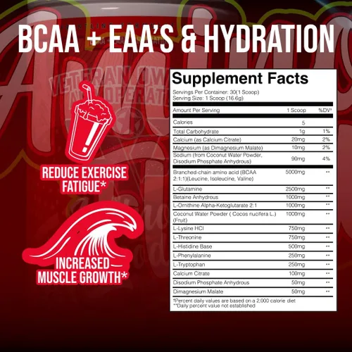 Miniatura 7 de Amino Flood de formulaciones de primera línea - Fórmula de recuperación e hidratación BCAA + EAA - Soporte muscular, electrolitos y resistencia