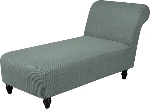 Miniatura 12 de Funda elástica para tumbona, funda para silla sin brazos para sala de estar y dormitorio, tela jacquard suave, lavable a máquina para protector