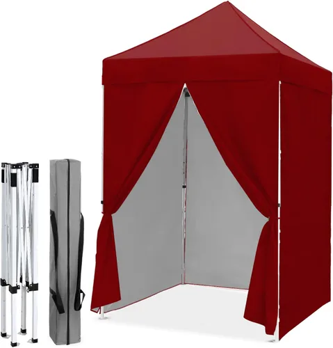 Miniatura 63 de EAGLE PEAK Toldo instantáneo de 5 x 5 con paneles de pared de 4 lados, pequeña tienda de campaña portátil desplegable con bolsa de transporte
