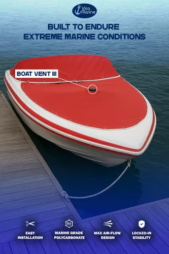 Miniatura 3 de Sistema de ventilación de cubierta de barco con ventilación de barco 3 – poste de soporte de aluminio que se extiende de 23 a 55 pulgadas – Base