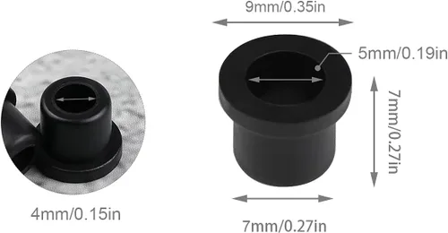 Miniatura 4 de 8 piezas de emblema de capó delantero Roundel 51141807495 de goma compatible con BMW E60 E61 E46 E30 E90 E91 E92 X5