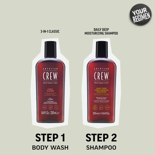 Miniatura 6 de American Crew Champú para Hombre, Hidratante Profundo Diario, De Origen Natural, Fórmula Vegana, Fragancia de Cítricos y Menta, 3.3 onzas líquidas