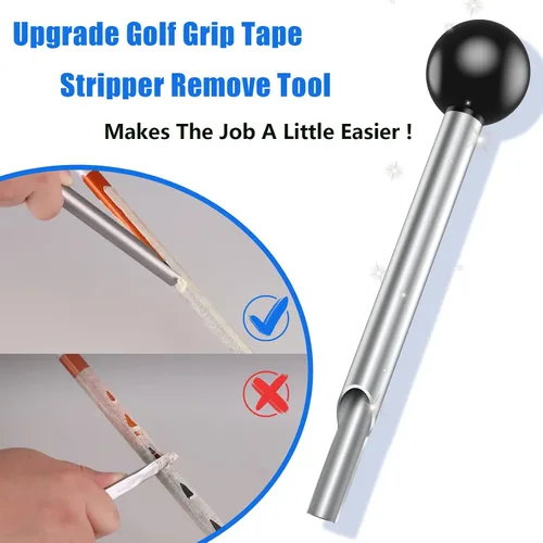 Miniatura 2 de 2thpart Herramienta de extracción de cinta de agarre de golf, sin residuos de cinta, eliminación rápida - Perfecto para regriptar ejes de grafito