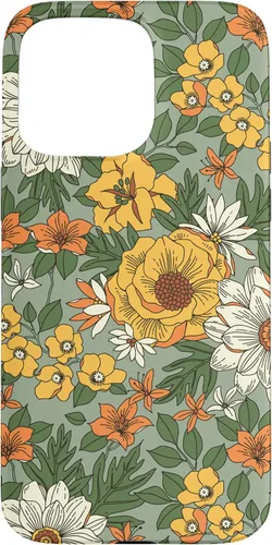 Miniatura 30 de Funda para iPhone 12 mini flores silvestres amarillas flores de verano botánico floral