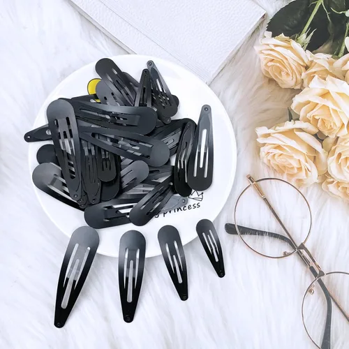 Miniatura 6 de 40 pinzas para el cabello para mujer, pasadores de metal grandes con caja de almacenamiento, accesorios antideslizantes para mujeres, niñas, niños