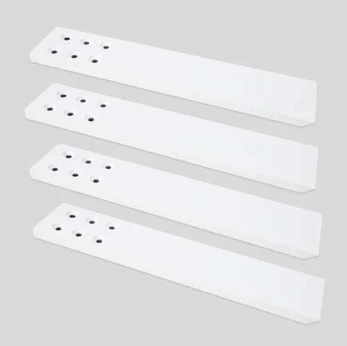 Miniatura 17 de Soporte para encimera, paquete de 3 unidades de 10 pulgadas de largo x 2.5 pulgadas de ancho, soporte oculto de pared rodilla negro para encimera