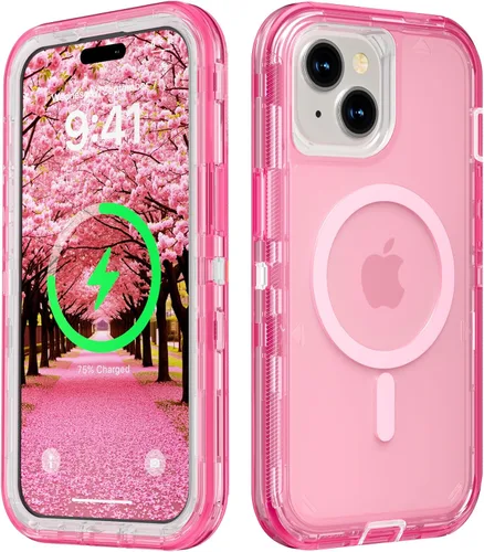 Miniatura 22 de Follaroma para iPhone 17 Pro Max, Funda Compatible con MagSafe, Funda Magnética Transparente de Doble Capa, Funda Resistente Anti-Caída y a Prueba