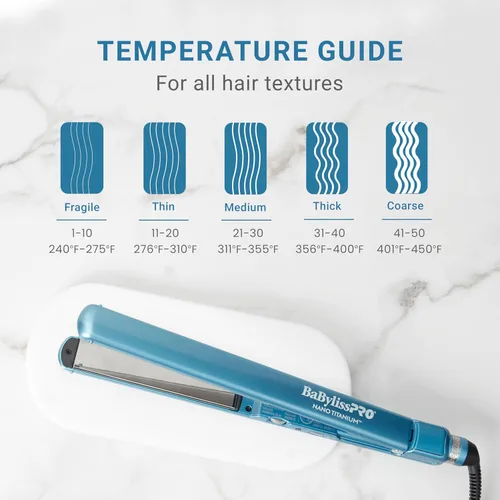 Miniatura 4 de BabylissPRO Nano Titanium Ultra-Thin Hair Straightener, Professional Flat Iron, 5-Inch Extended Plates for Faster Straightening, for All Hair Types