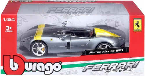 Miniatura 7 de Bburago 1:24 R&P Ferrari Monza SP-1 - Gris