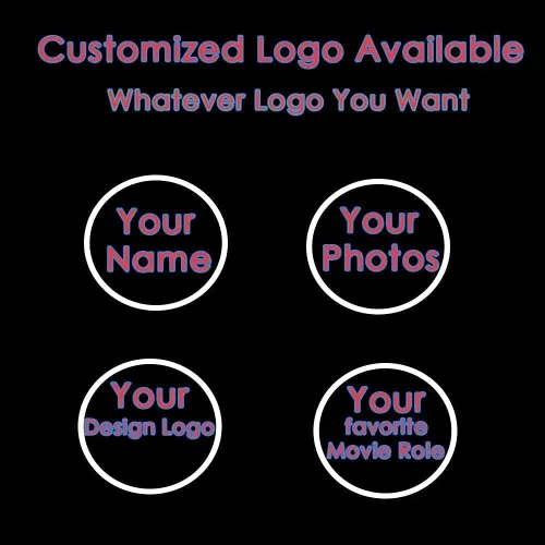 Miniatura 2 de Luces de proyector personalizadas para puerta de automóvil, luces LED de fibra de carbono con logotipo personalizado (2 unidades)