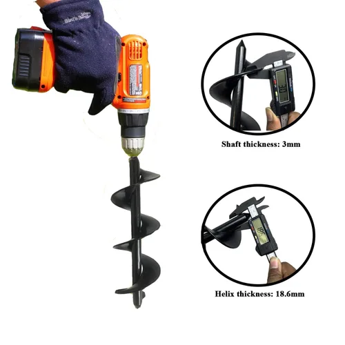 Miniatura 6 de Ashman - Broca de taladro de 3 x 14 pulgadas para plantar bulbos, un paquete