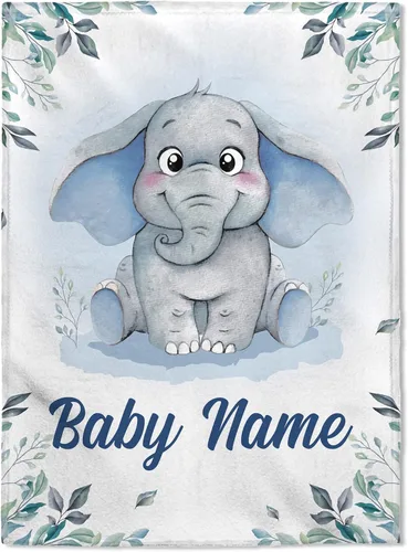 Miniatura 26 de FLOCHIL Manta de bebé personalizada para niños, manta de bebé personalizada con nombre, manta de bebé de bosque personalizada, regalo para baby