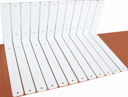 Miniatura 17 de Paquete de 12 soportes de estante en L de 8 pulgadas de largo x 6 pulgadas de alto x 1.5 pulgadas de ancho, 5 mm de grosor, soporte de estante en L