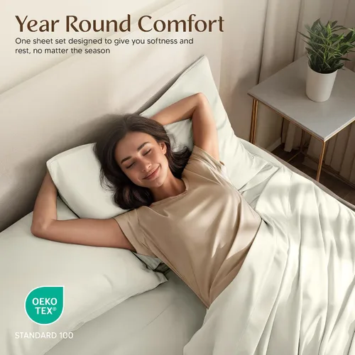 Miniatura 261 de Utopia Bedding Juego de sábanas Queen – Sábanas de 4 piezas para cama tamaño Queen, microfibra suave y transpirable, incluye 1 sábana bajera, 1 Gris