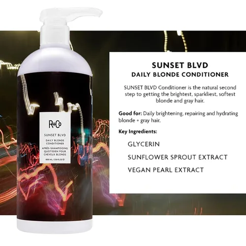 Miniatura 2 de R+Co Sunset Blvd Daily Blonde Champú y acondicionador Duo 33.8 Floz