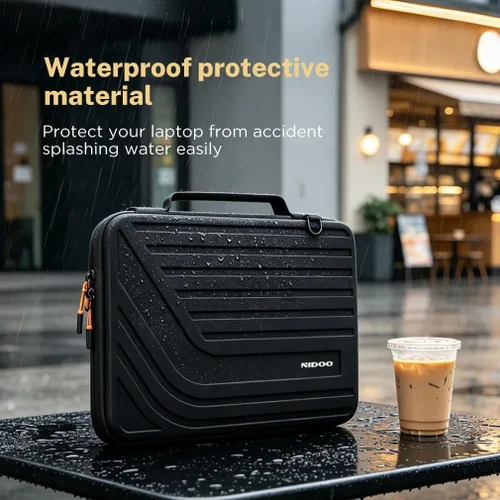 Miniatura 6 de NIDOO Funda de transporte para laptop de 13.3 pulgadas, bolsa de computadora de 14 pulgadas, funda protectora rígida a prueba de golpes, funda