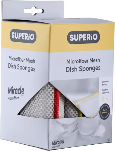 Miniatura 9 de Esponjas de microfibra para platos, esponjas de cocina, esponja antiarañazos, esponjas de limpieza para el hogar, suministros de limpieza multiusos