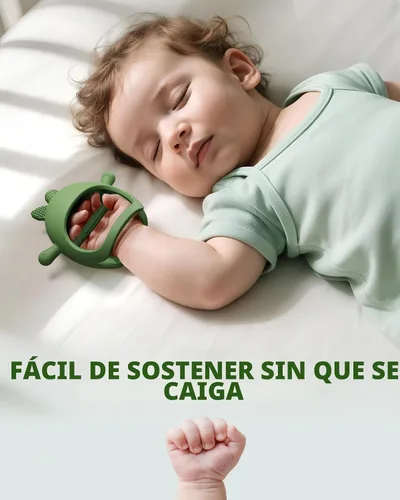 Miniatura 3 de ChooKaChoo Juguete de dentición para bebés de silicona con aguacate, manoplas de dentición para bebés mayores de 3 meses, mordedores de muñeca