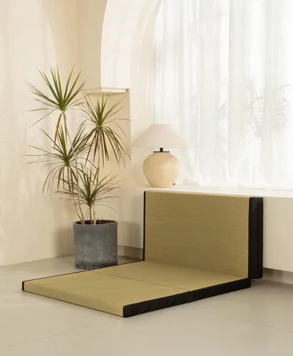 Miniatura 7 de MustMat Tapete grueso de tatami individual XL, cama de tatami japonés con bolsa de almacenamiento, 39 x 80 x 2 pulgadas (negro)