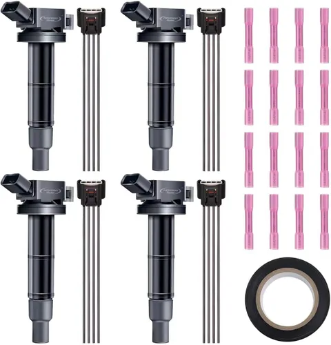 Miniatura 40 de Juego de 4 bobinas de encendido y conector hembra arnés de enchufe compatible con Infiniti Frontier Altima Versa Sentra NV200 Rogue FX50 QX60 QX70