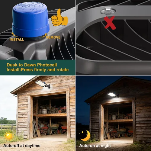 Miniatura 4 de Iluminación de estacionamiento LED de 320W (350 * 1W) (48000Lm Eqv 1200W HID/HPS) 150LM/W Luces de estacionamiento de montaje en brazo al aire libre