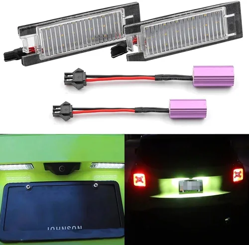 Miniatura 7 de Reemplazo de luz de matrícula LED para 2015 en adelante J'eep Renegade 6000 K xenón blanco llevó placa de matrícula luz trasera kit de lámpara