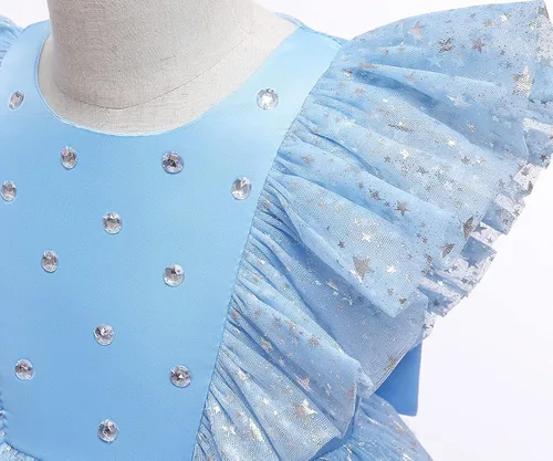 Miniatura 3 de Nileafes Vestido de princesa para niñas pequeñas, vestido de tutú de fiesta