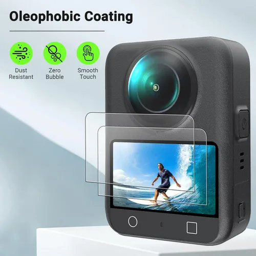 Miniatura 2 de CYNOVA Osmo 360 - Protector de pantalla para accesorios DJI Osmo 360, con kit de alineación automática. Pantalla LCD de vidrio templado, ultra HD