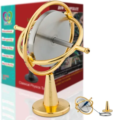Miniatura 12 de DjuiinoStar Giroscopio de servicio pesado (rotor de acero inoxidable sólido): velocidad inicial 8,000 RPM, robusto y estable; proporciona muy buena