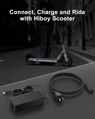 Miniatura 2 de WUKUR Cargador eléctrico de scooter de 42 V 2 A compatible con Hiboy S2, Lite, Pro, KS4, KS4 Pro, MAX, MAX3, MAX V2, NEX, NEX3, NEX5 36V Scooter