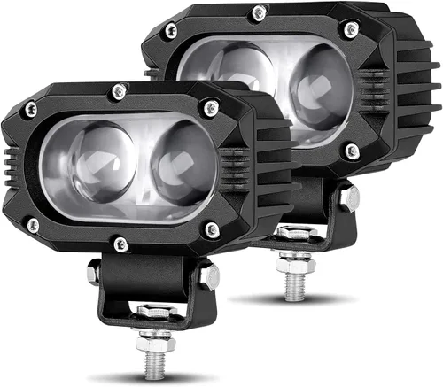 Miniatura 9 de CO LIGHT Luces de inundación LED de 4 pulgadas 96 W, luces antiniebla LED de trabajo, barra de luz de trabajo para camiones, motocicleta, SUV, ATV