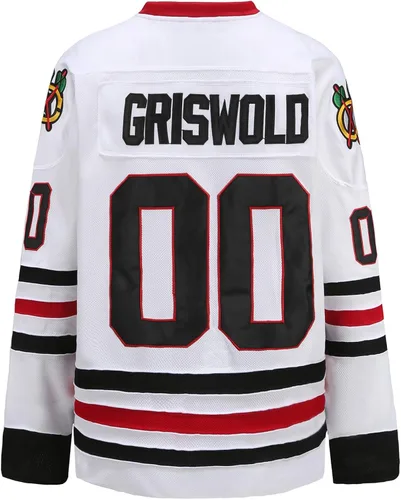 oldtimetown Griswold #00 Movie Hockey Jerseys Stitched Letters and Numbers S-XXXL