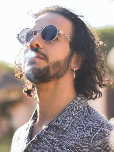 Miniatura 2 de AIEYEZO Gafas de sol redondas steampunk Circle Lennon Hippie marco de metal lente de bloqueo UV 100