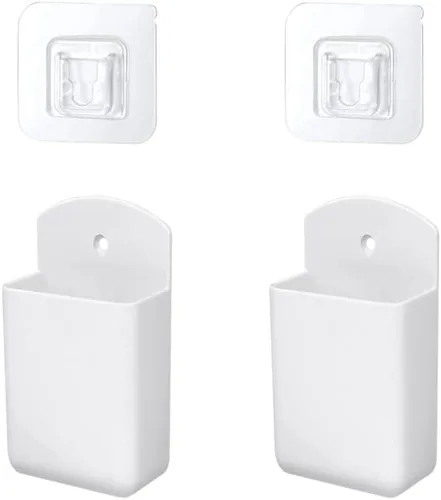 Miniatura 5 de Soporte para control remoto de montaje en pared, 2 soportes para controlador de reproductor multimedia, bandeja remota de aire acondicionado